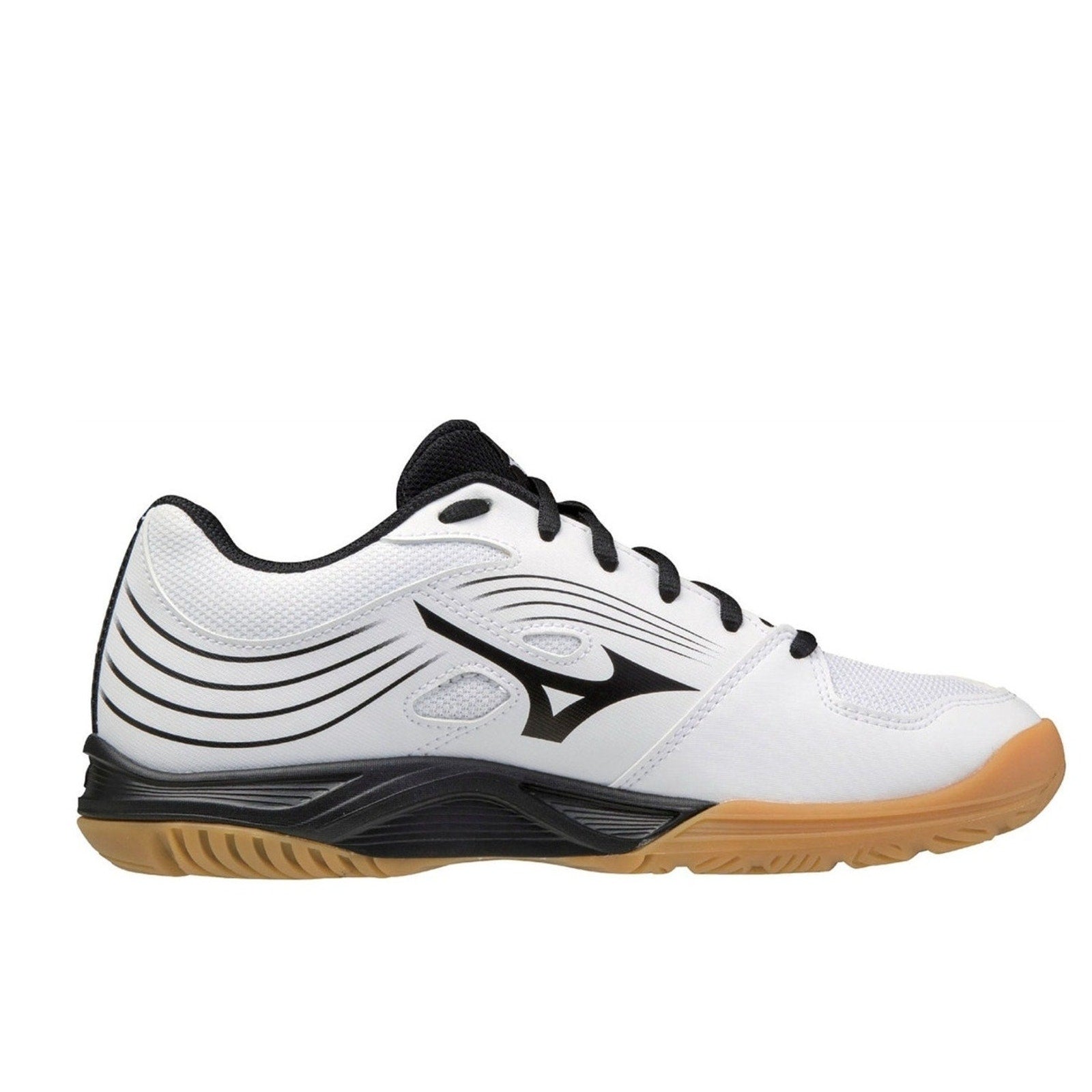 MIZUNO Womens Cyclone Speed 3 Volleyball Shoe Size 9.5 White Black Lace Up NWOB