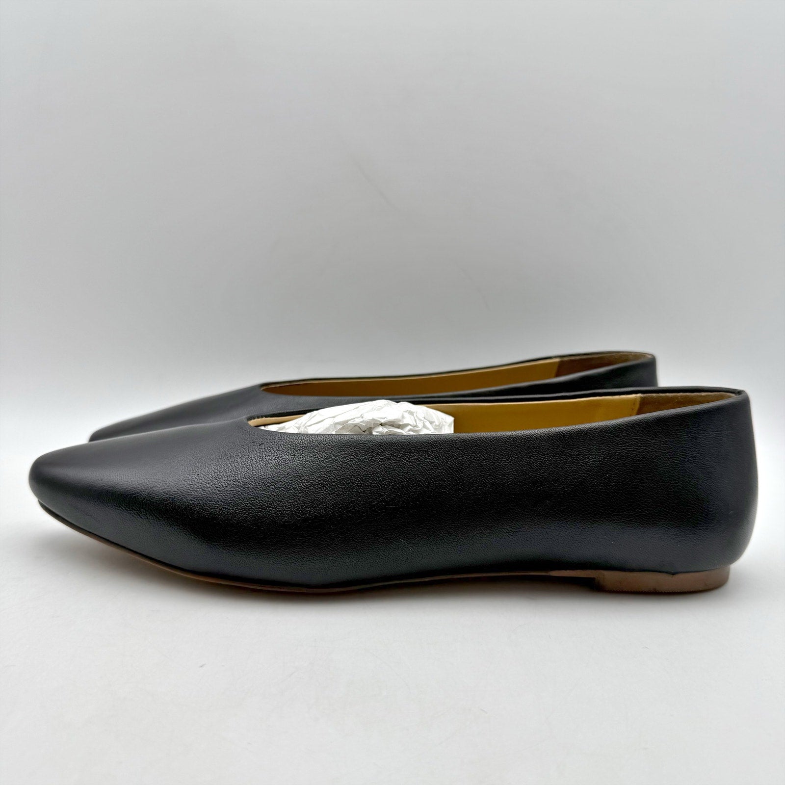Seychelles Womens American Dreams Ballet Flats US 8 Black Leather NIB