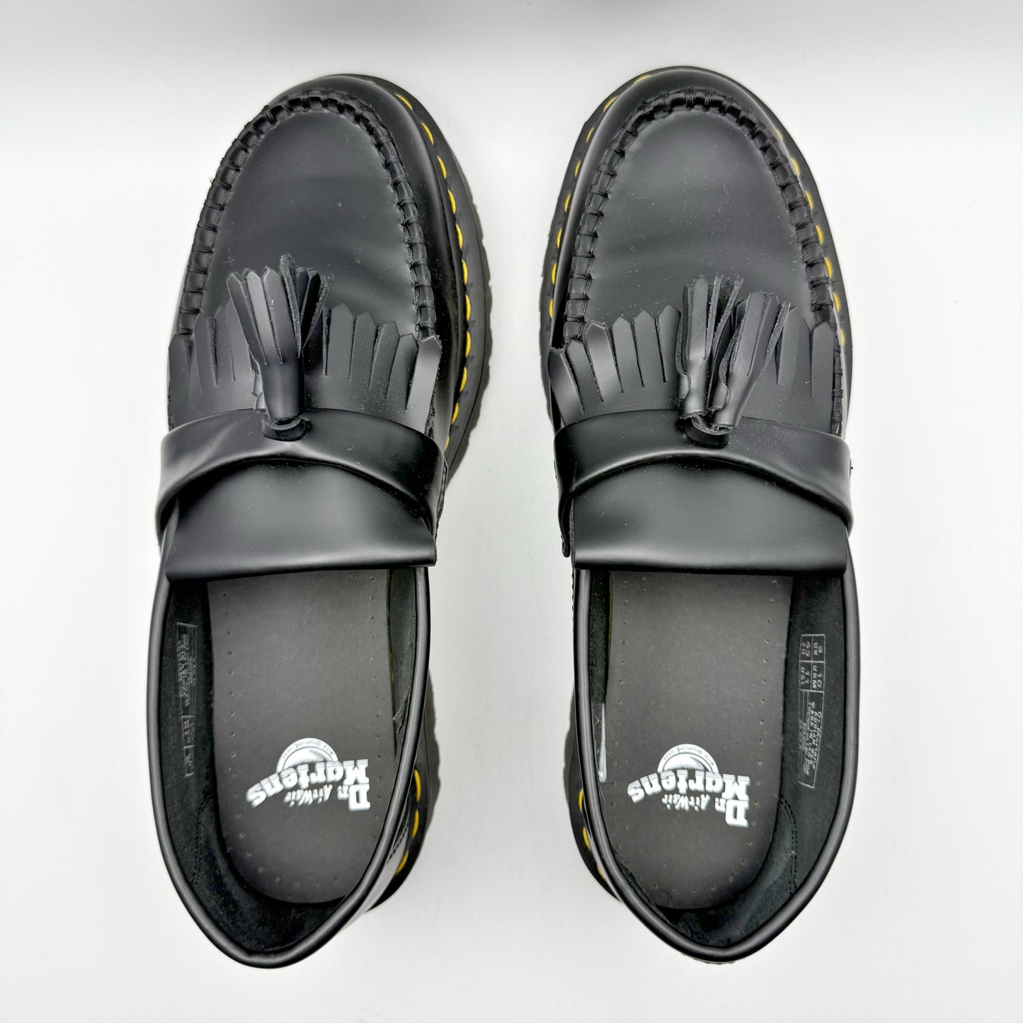 DR MARTENS Mens Adrian Bex Loafer EU 46 US 12 Black Tassel Leather NWOB