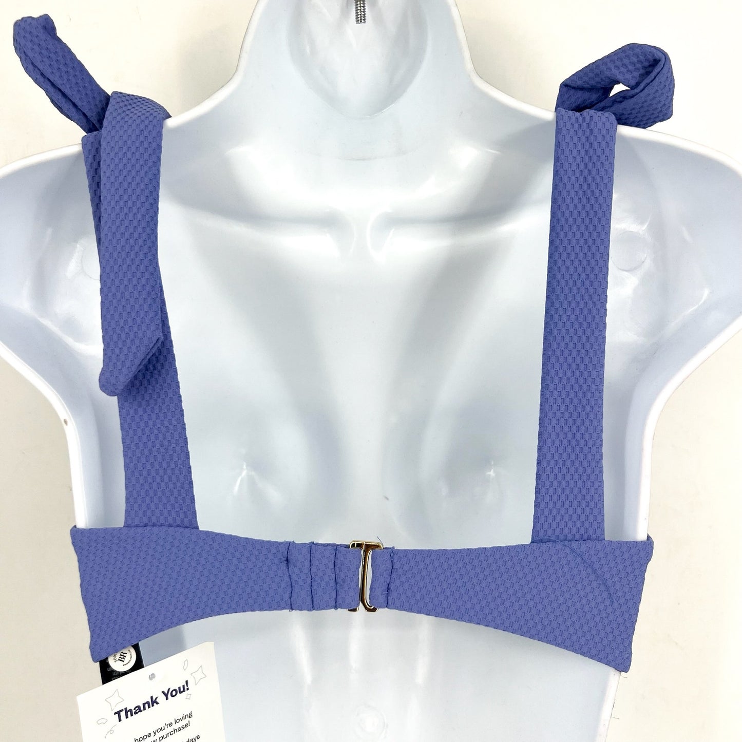 BEACH RIOT Women's Blair Bikini Top Small Periwinkle Purple Tie Shoulder NWT