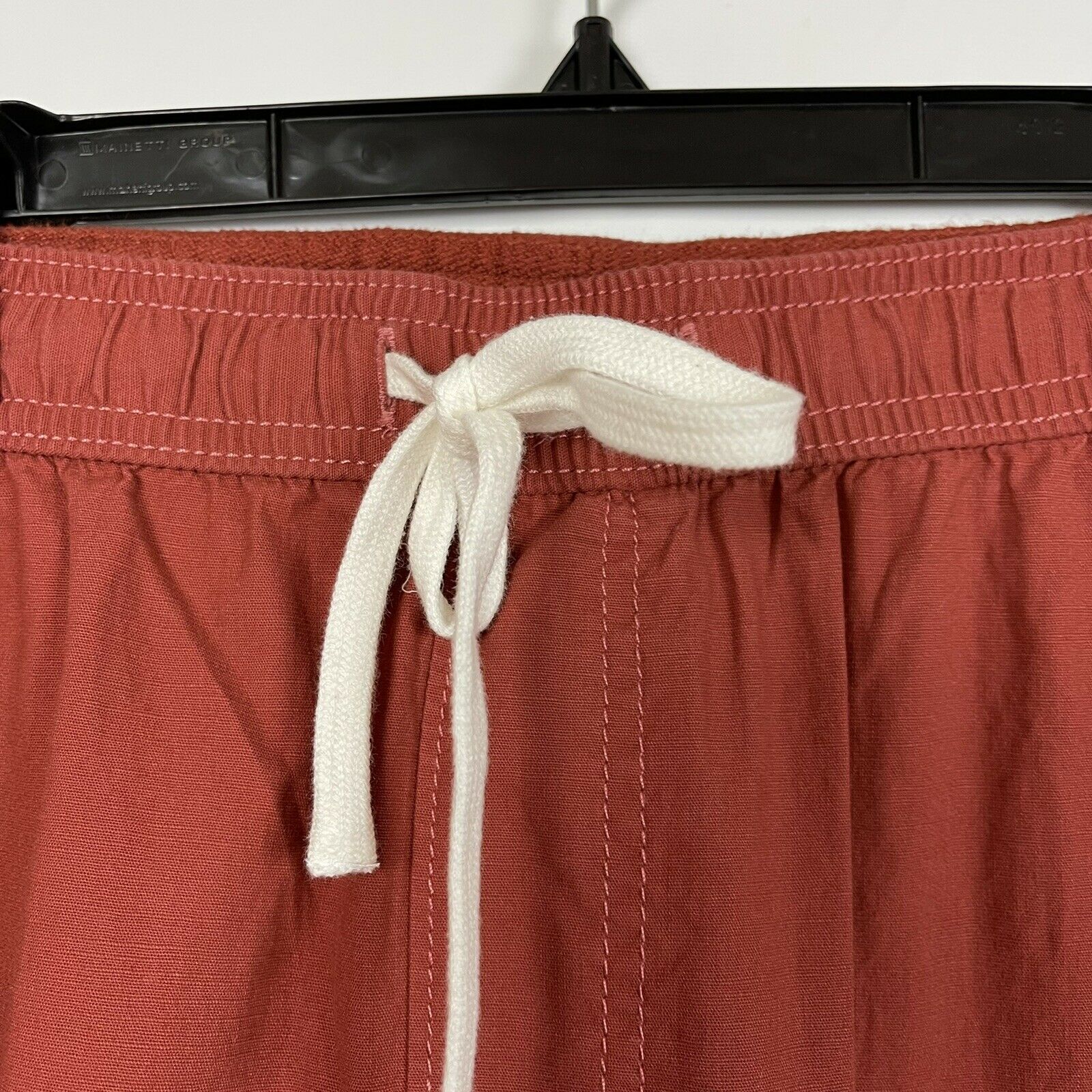 1901 Mens Shorts 2XL XXL Rust Red Slub Elastic Waist Slim Fit Nordstrom NWT