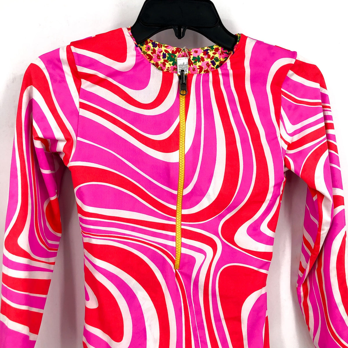 MAAJI Girls Miku Reversible Long Sleeve One Piece Size 12 Pink Amazonas NWT