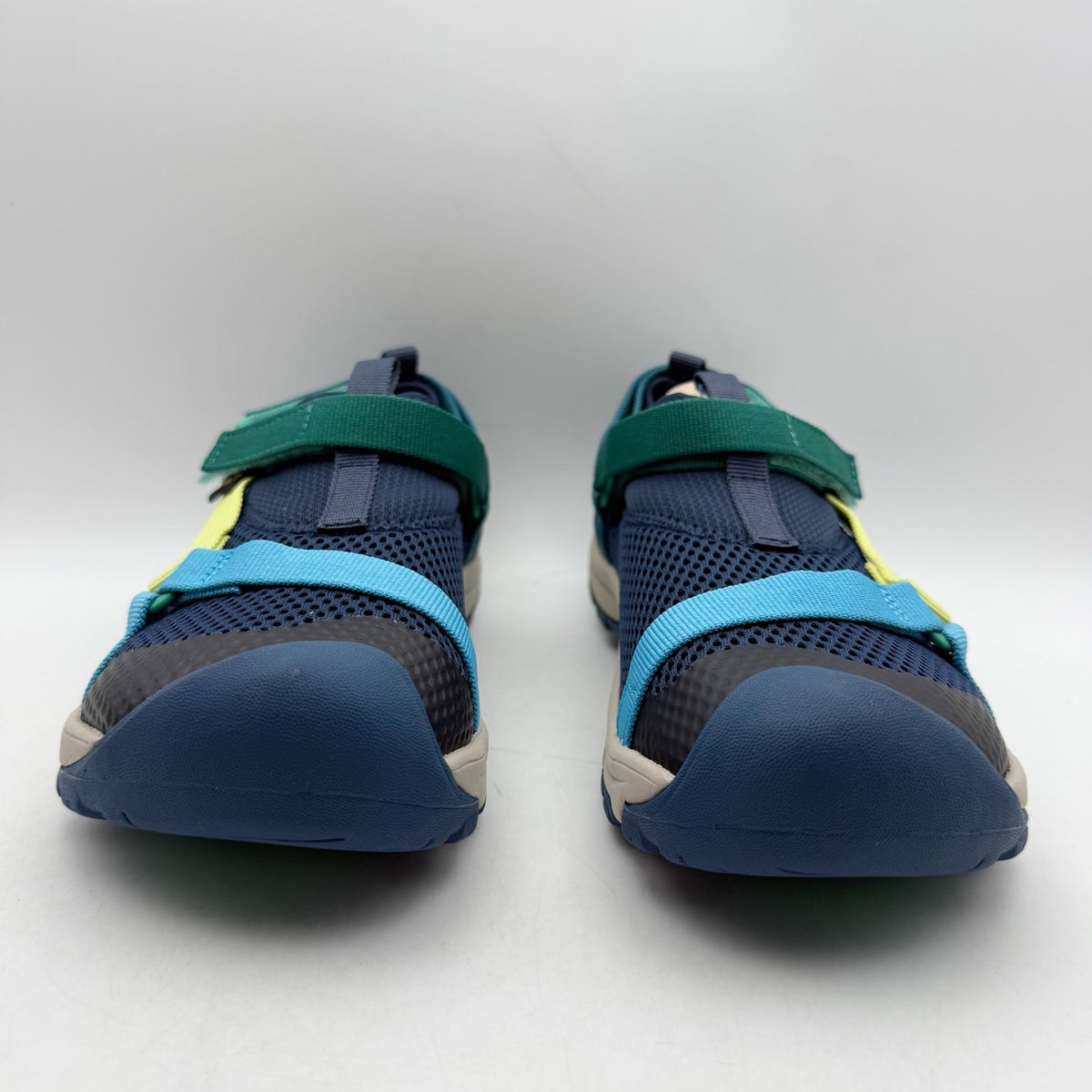 TEVA Kids Outflow Universal Sandals Youth 5 Navy Blue Green Water Shoes NIB