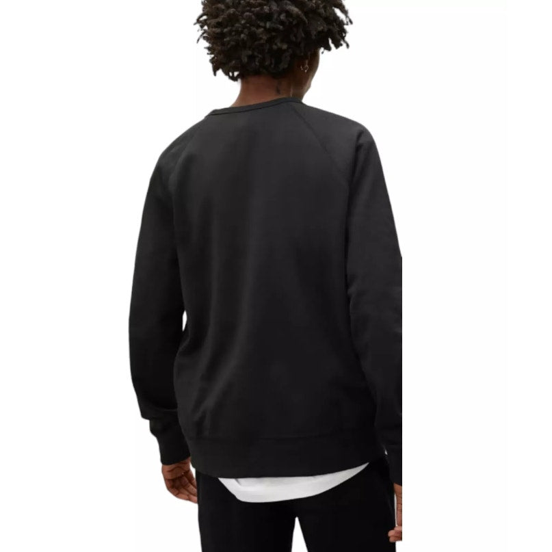 EVERLANE Unisex French Terry Sweatshirt XS Black 100% Human Typography NWT