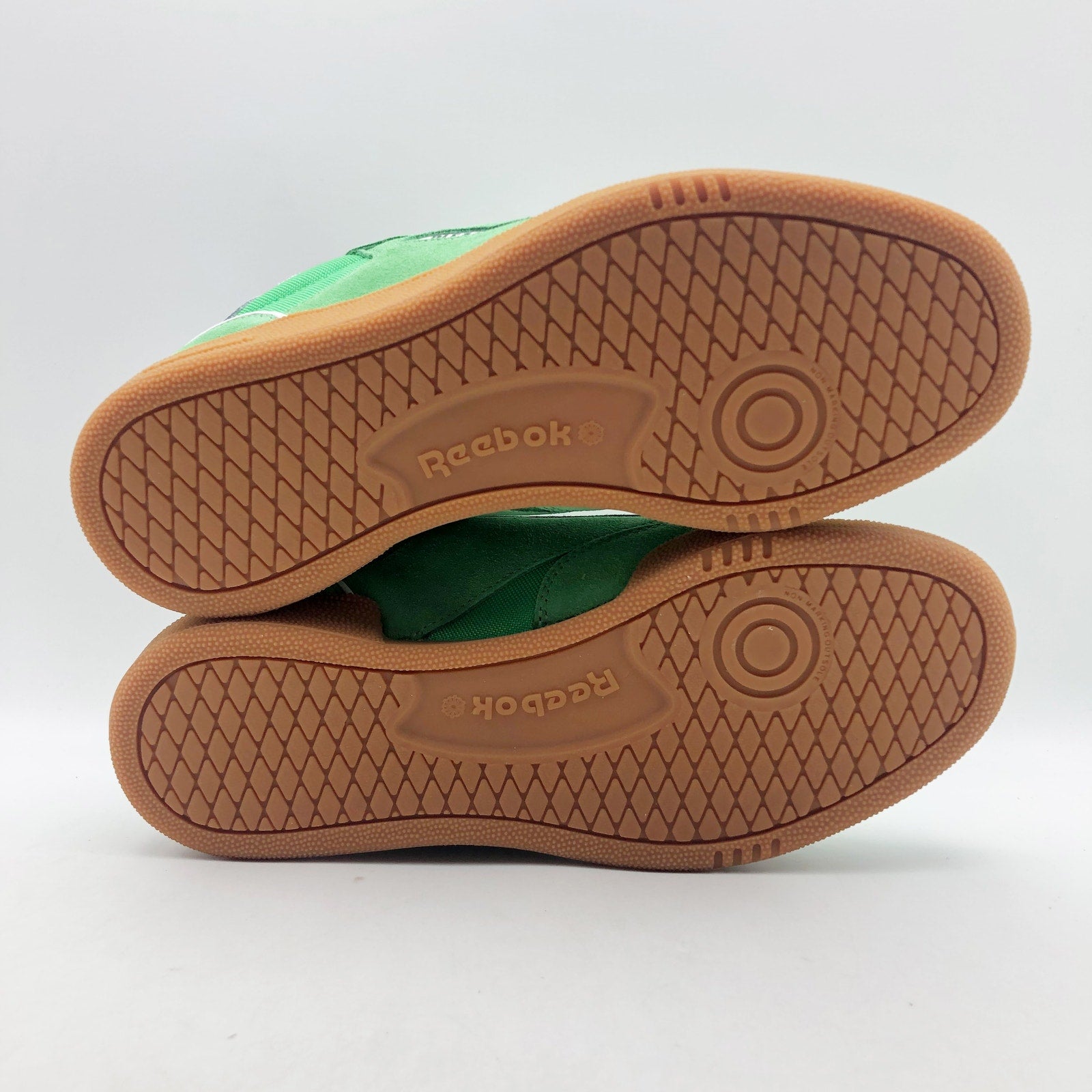 Reebok x Pleasures Club C Bulc Sneakers Mens 12 Green White Suede Casual NIB