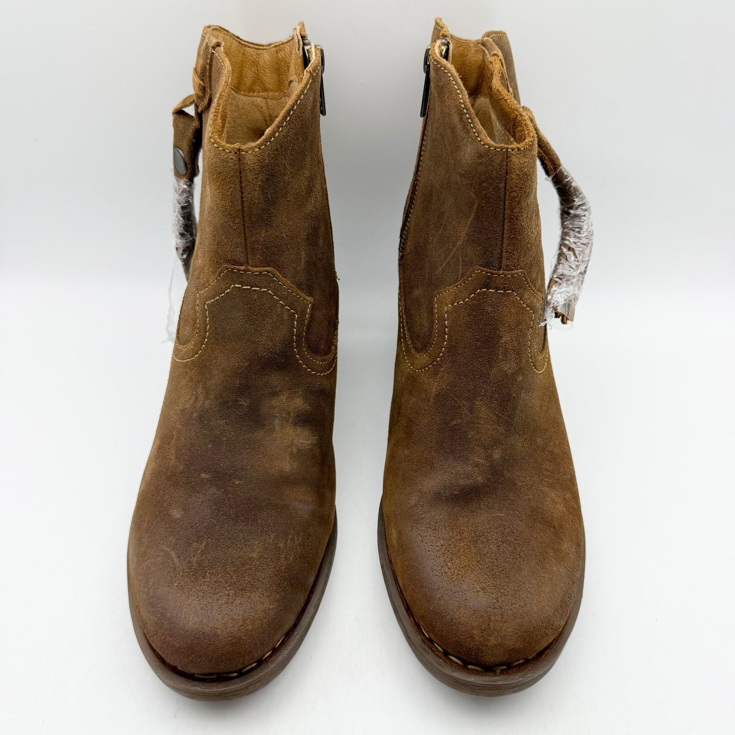 Born Womens Alondra Western Boots US 10 M EU 42 Brown Leather NIB