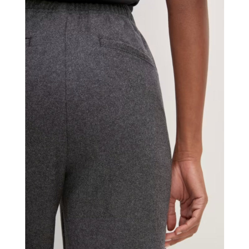 Everlane Womens The Wool Flannel Pull-On Pants Small Grey Heather Charcoal NWT
