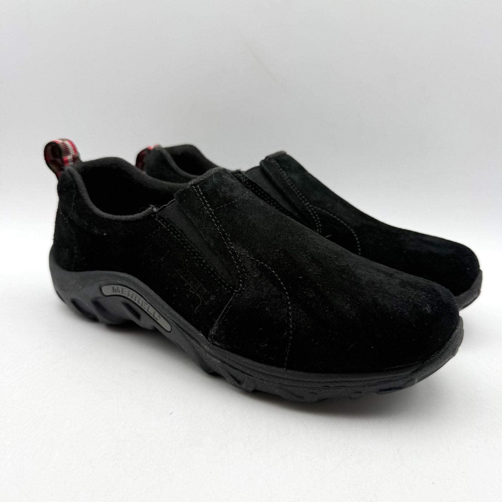 Merrell Kids Jungle Moc Sneaker US 4 EU 35 Black Suede Slip On Shoe NIB