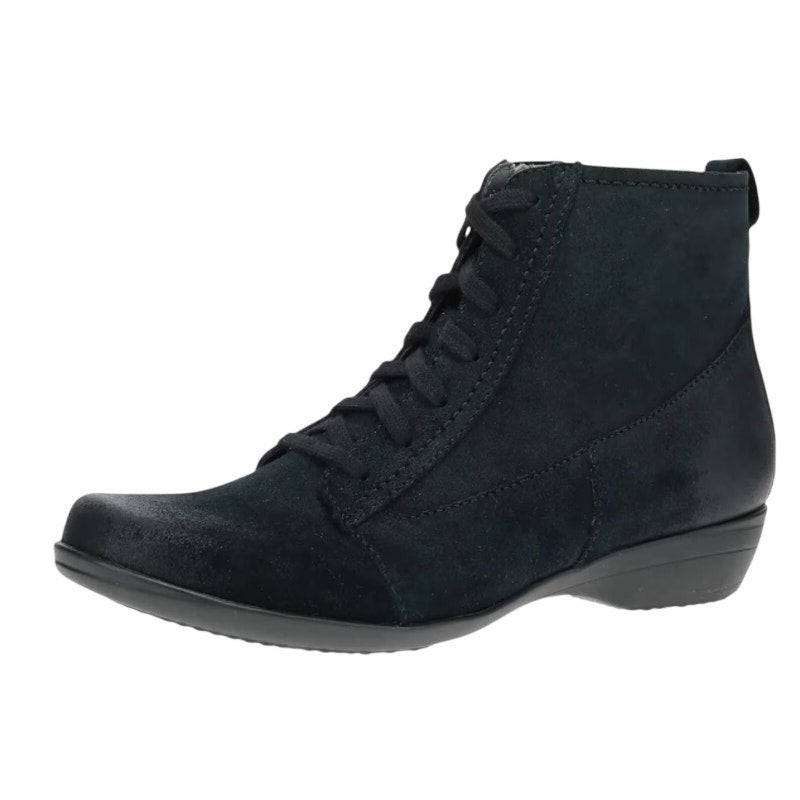 Dansko Womens Fergie Ankle Booties EU 39 US 8.5-9 Black Suede Boots NWOB
