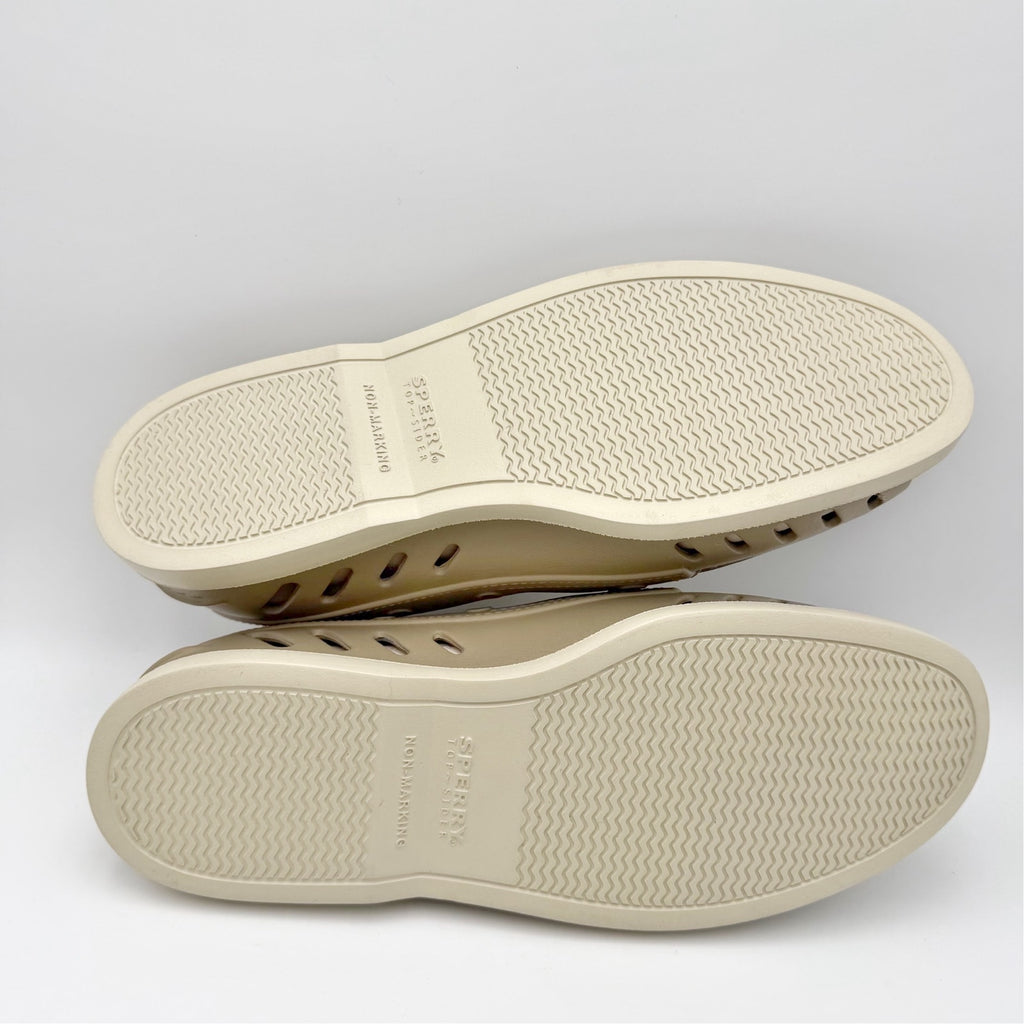 Sperry Mens Original Float Cozy Boat Shoes Size 10 EU 43 Beige Tan NWOB