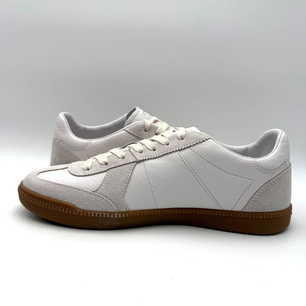 Coach Mens Ellis Low Top Casual Sneakers Size 9.5 Optic White Leather Suede NWOB