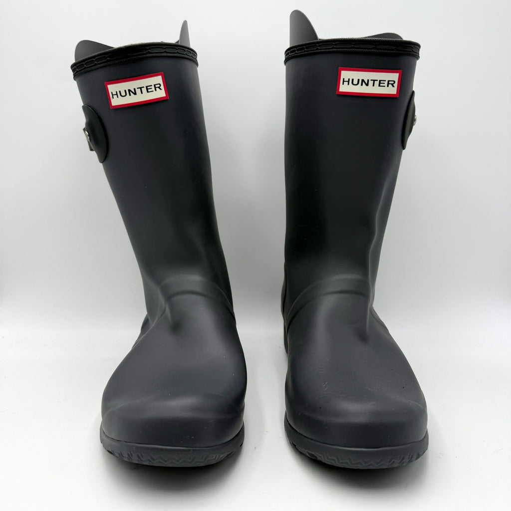 Hunter Womens Original Tour Short Mid Rain Boot Size 10 Black Waterproof NWOB