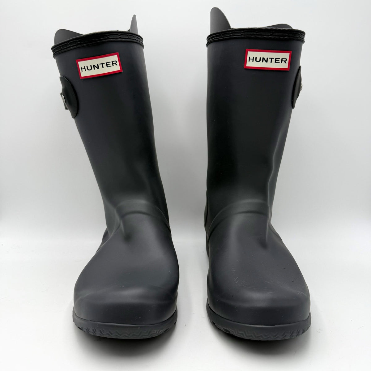 Hunter Womens Original Tour Short Mid Rain Boot Size 10 Black Waterproof NWOB