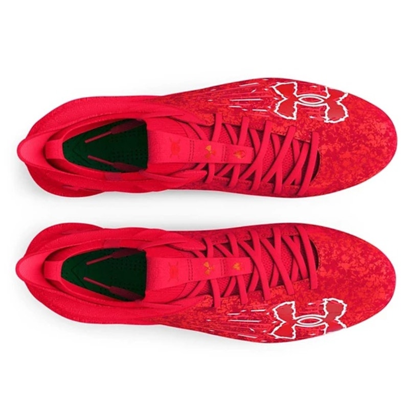 Under Armour Men Blur 2 MC Suede Molded Football Cleats US 13 Red Athletic NIB