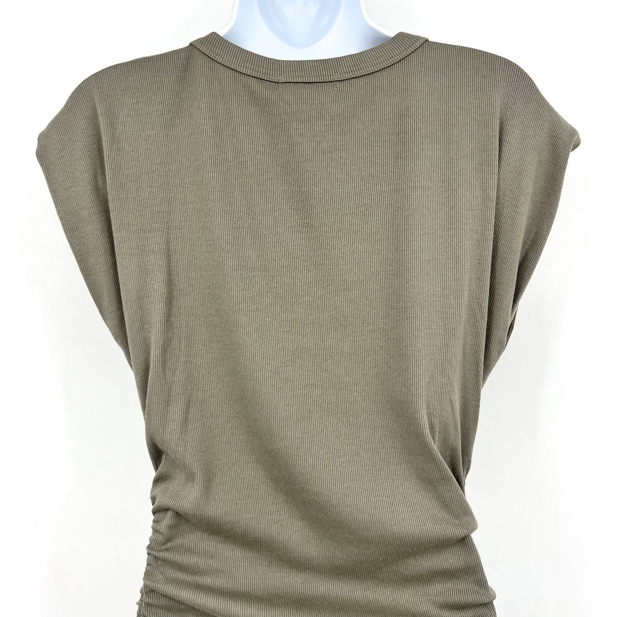MICHAEL STARS Womens Ricci T-Shirt Dress Small Olive Green Short Sleeve NWT