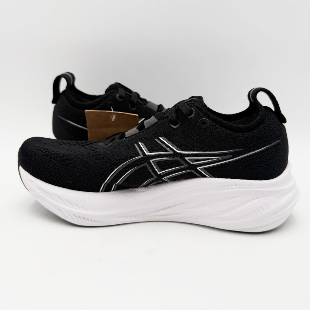ASICS Womens Gel-Nimbus 26 Athletic Shoes Size 5 Wide EU 35.5 Black Grey NWT