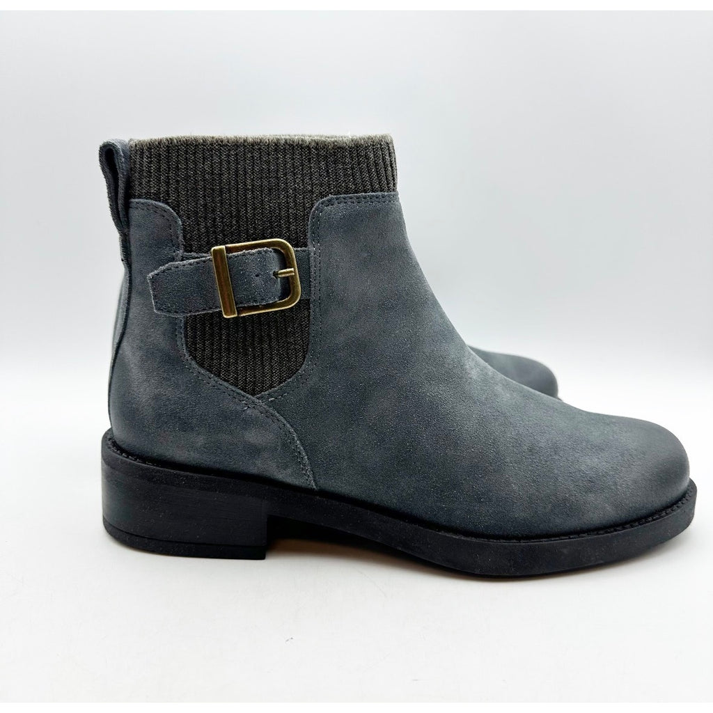 Cammina Womens Salerno Ankle Boots Size 9.5 Smoke Blue Green Suede NIB