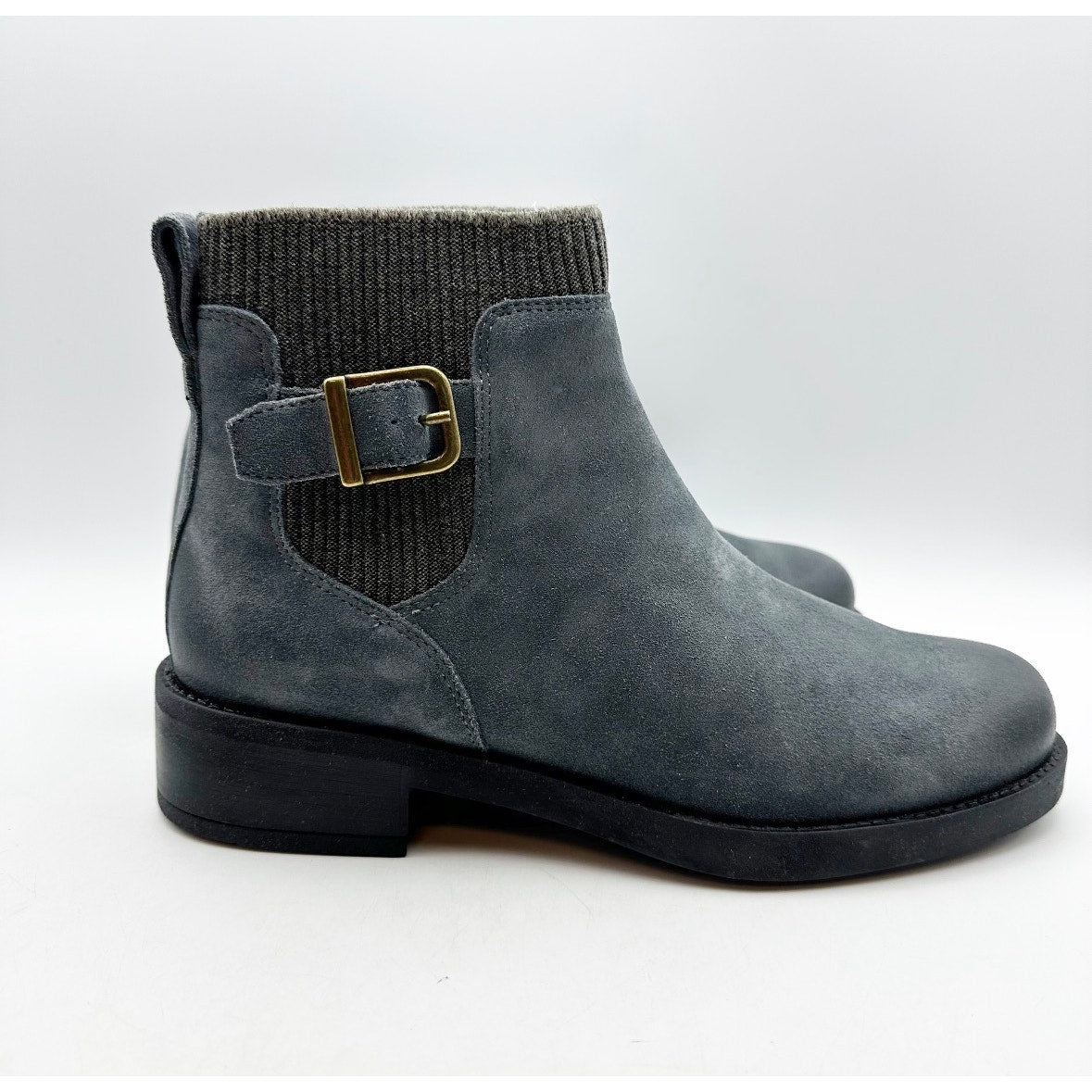 Cammina Womens Salerno Ankle Boots Size 9.5 Smoke Blue Green Suede NIB