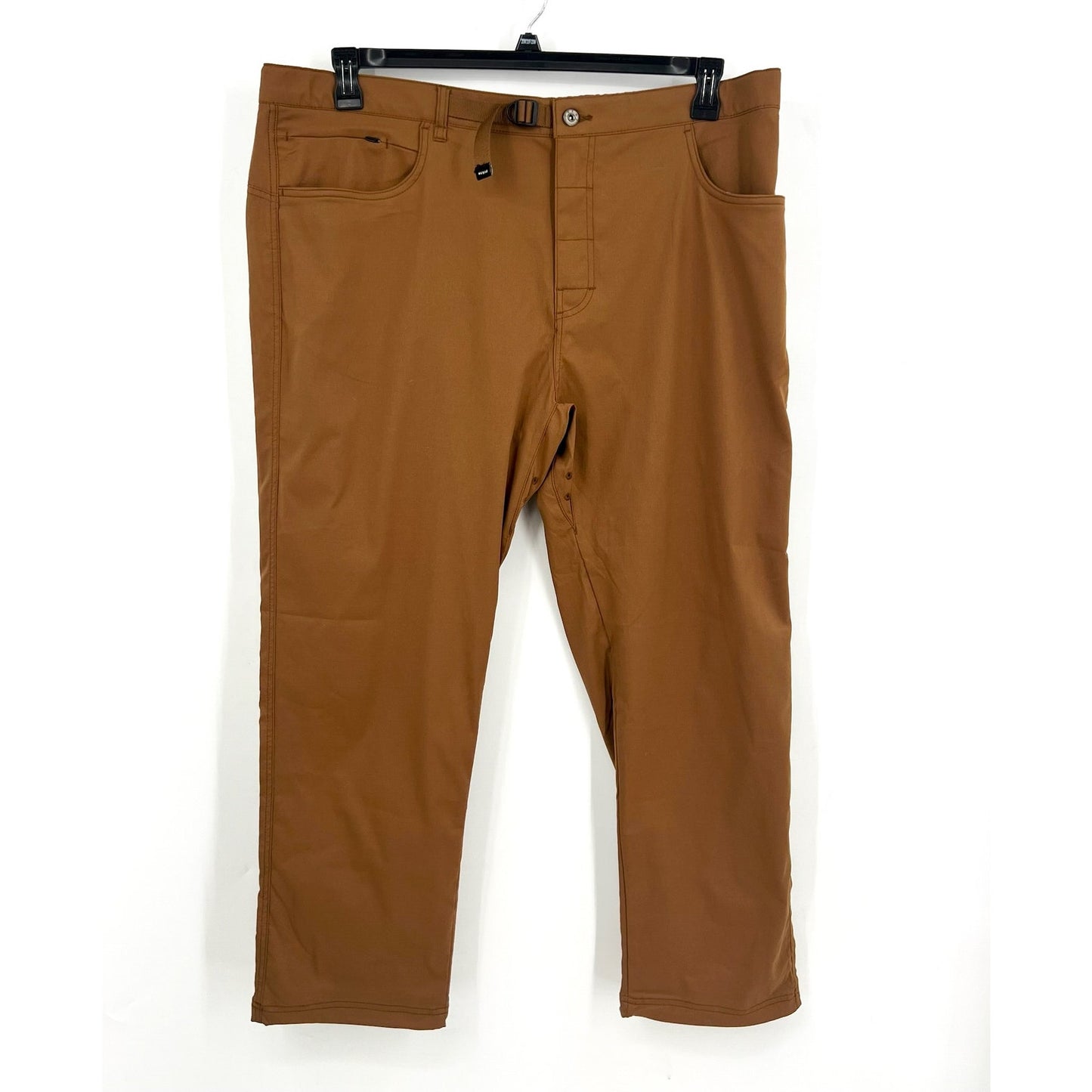 PRANA Men's Stretch Zio Top-Out Pants XXL Brown Sepia Straight Leg Hiking NWT