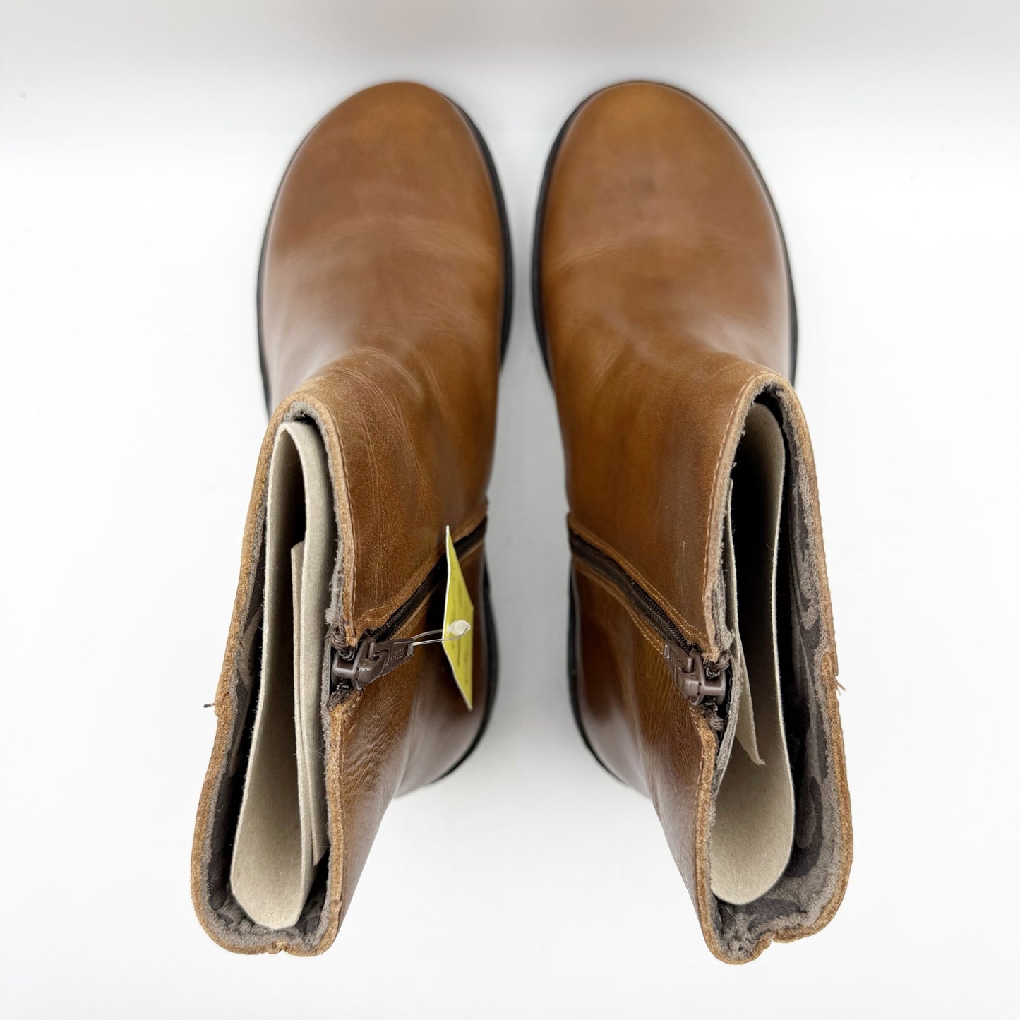 FLY LONDON Womens Toor513FLY Boots EU 39 US 8-8.5 Brown Leather Ankle NIB