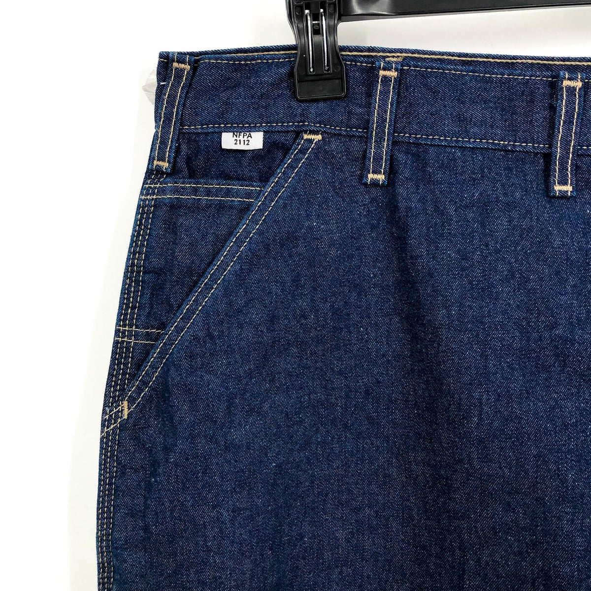 CARHARTT Flame-Resistant Signature Denim Dungarees 48x34 Blue Jeans FR13 NWOT