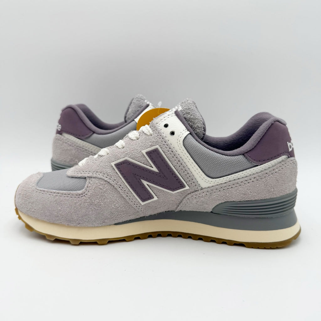 New Balance Womens 574V2 Casual Sneakers 7.5 WIDE Purple Grey Cordura NWT
