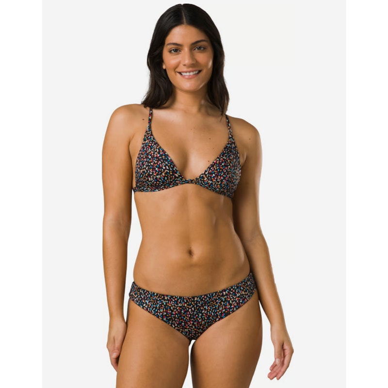 PRANA Women's Gemma Reversible Bikini Bottom Large Black Alotta Dot NWT