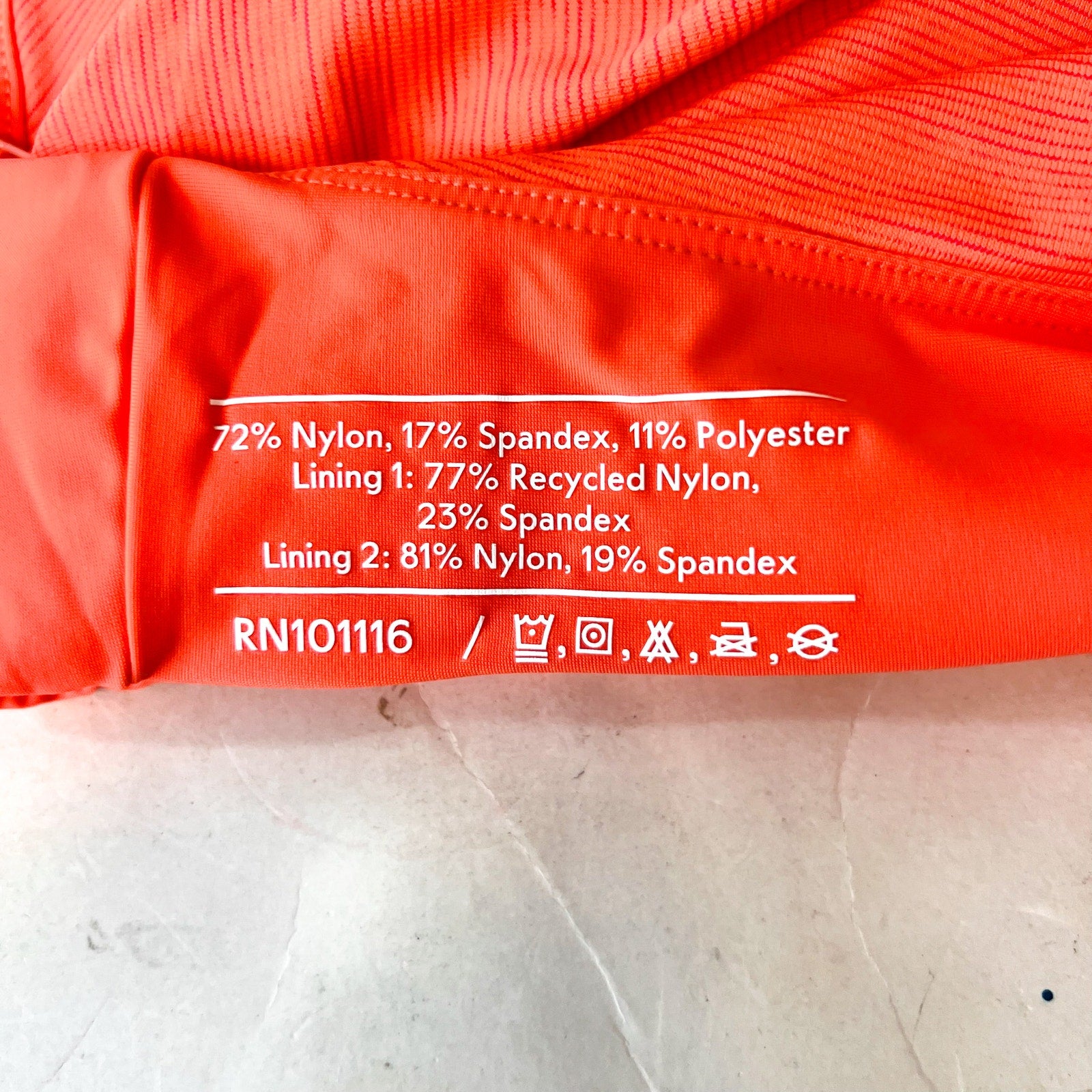 OUTDOOR VOICES women's TechSweat Move Free Tank Top XXL Orange Hot Coral NWT