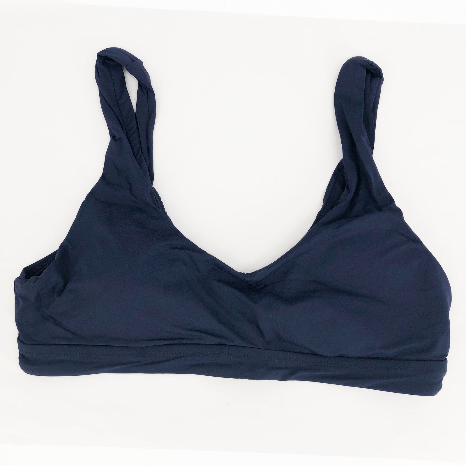 ANDIE SWIM Women's The Ventura Swim Top 3XL Navy Blue Scoop Neck NWT