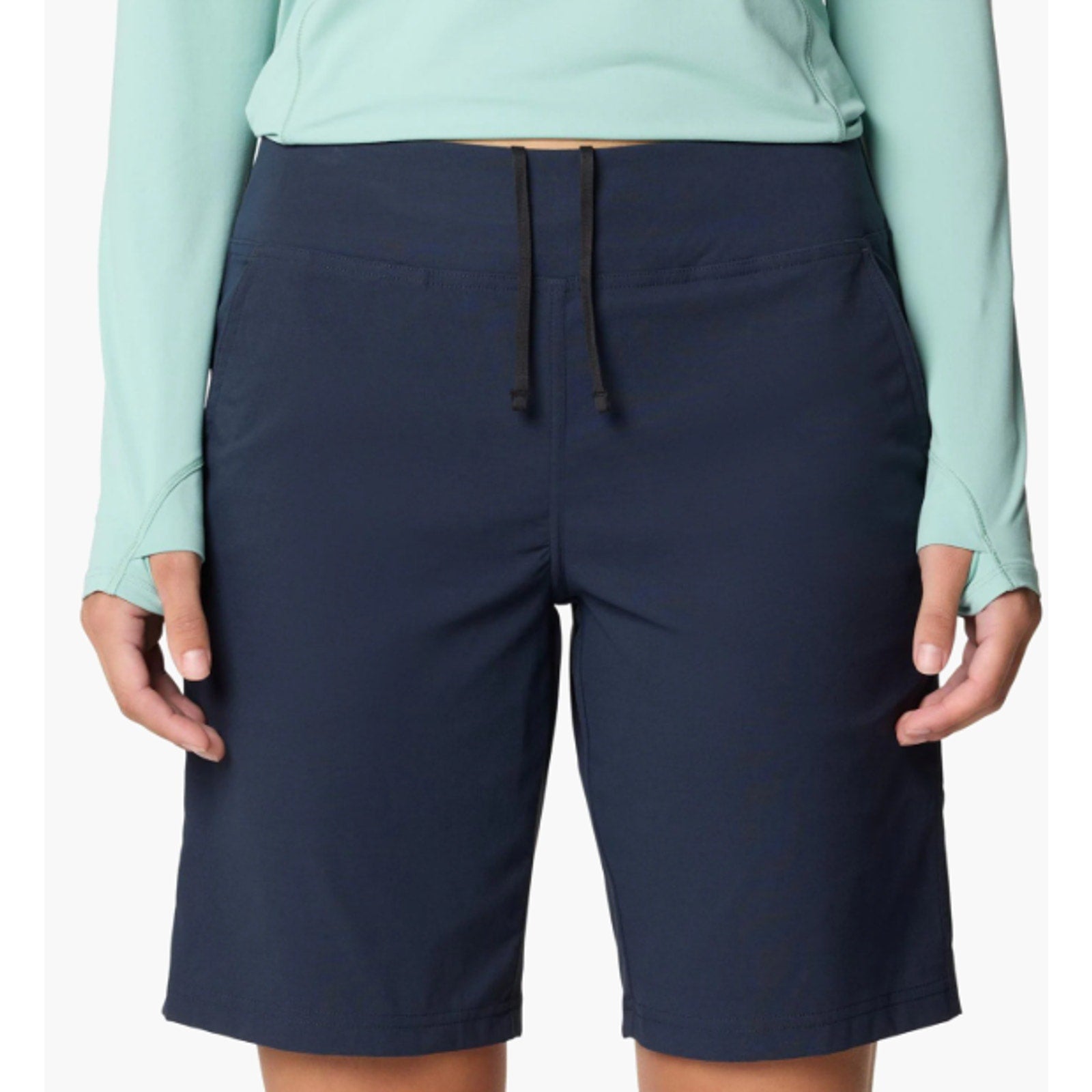 MOUNTAIN HARDWEAR Women's Dynama Bermuda Shorts Small Blue Abyss NWT
