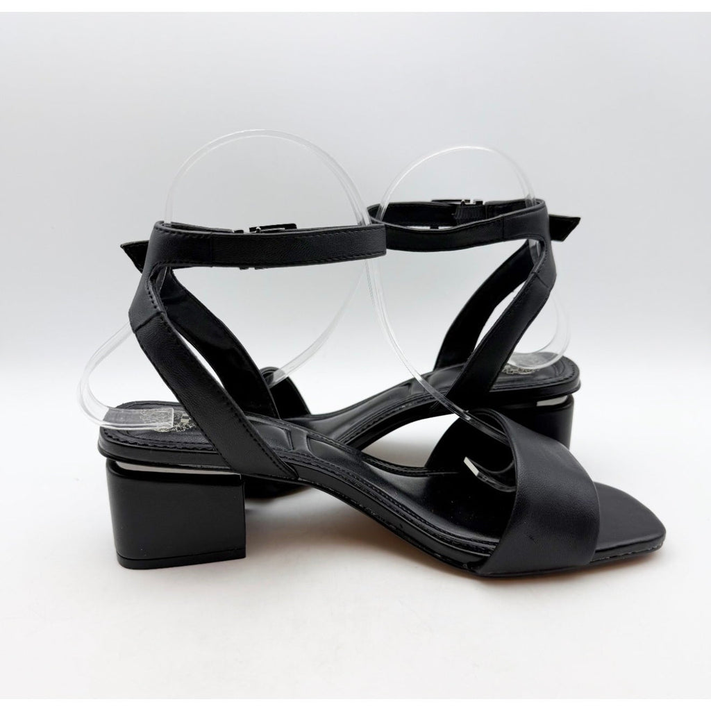 Vince Camuto Womens Acaylee Heeled Sandals Size 7.5 WIDE EU 38 Black NIB