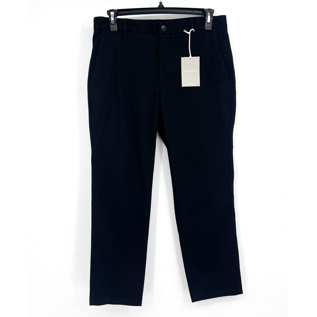 EVERLANE Men's Uniform Performance Chino Pants 32x28 Black Slim Fit NWT