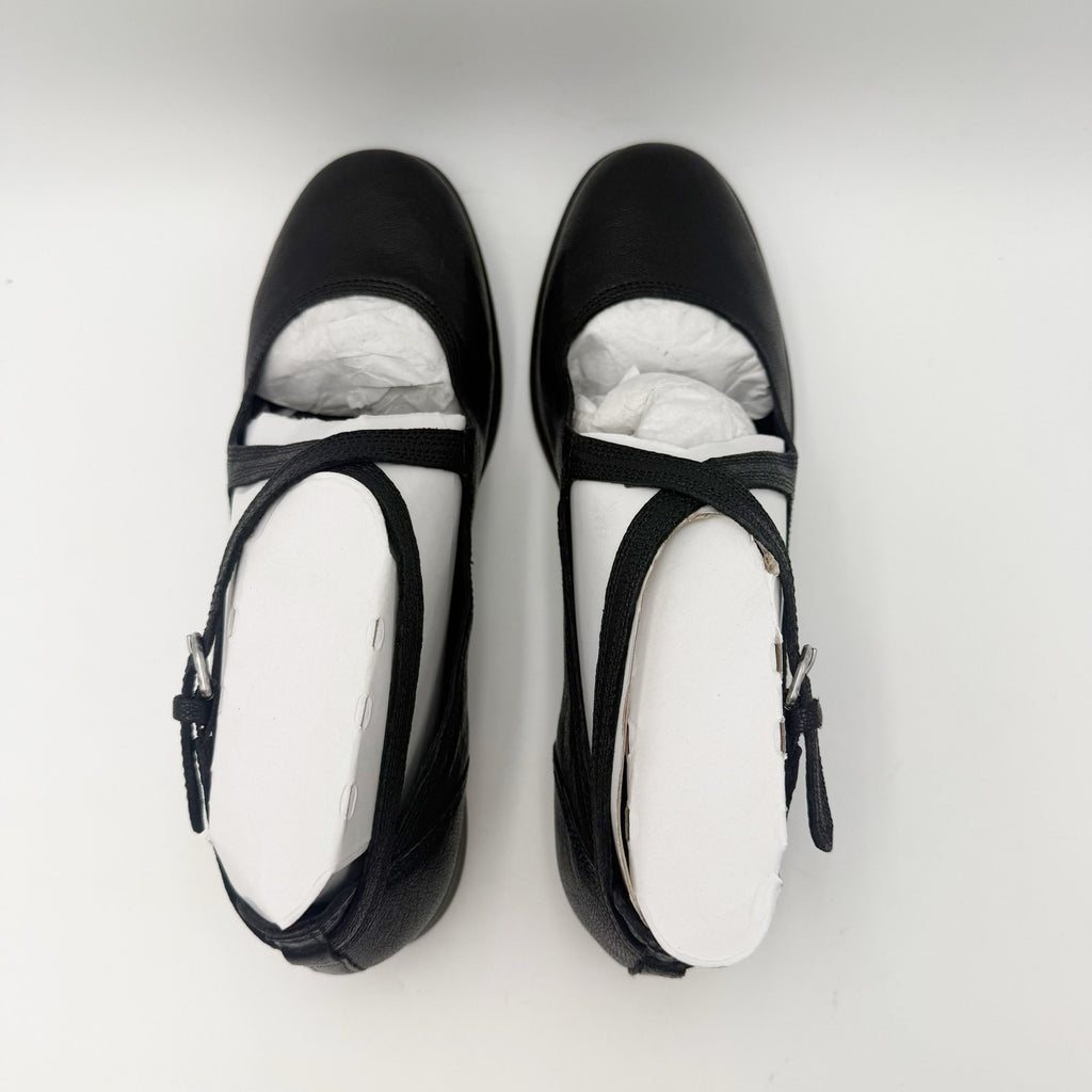 Lucky Brand Womens Necia Mary Jane Flats Size 8.5 M Black Leather NWOB