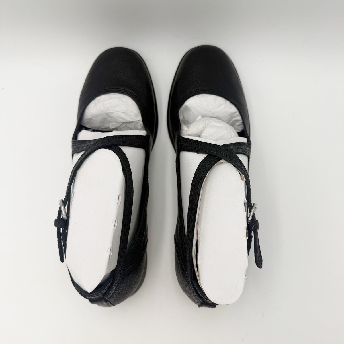 Lucky Brand Womens Necia Mary Jane Flats Size 8.5 M Black Leather NWOB