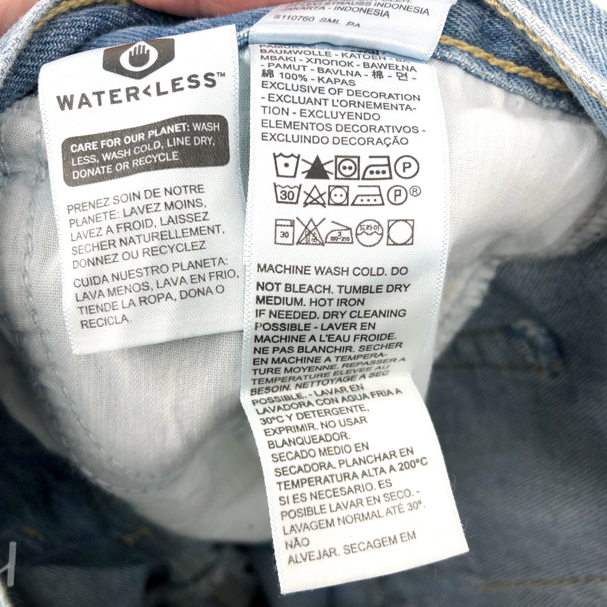 LEVI'S Women's 94 Baggy Wide Leg Jeans 25x31 US 0 Blue What Else A74620001 NWOT