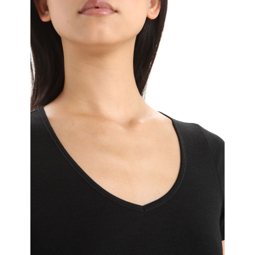SMARTWOOL Women's Merino 150 Siren Tshirt XL Black Short Sleeve Sweetheart NWT