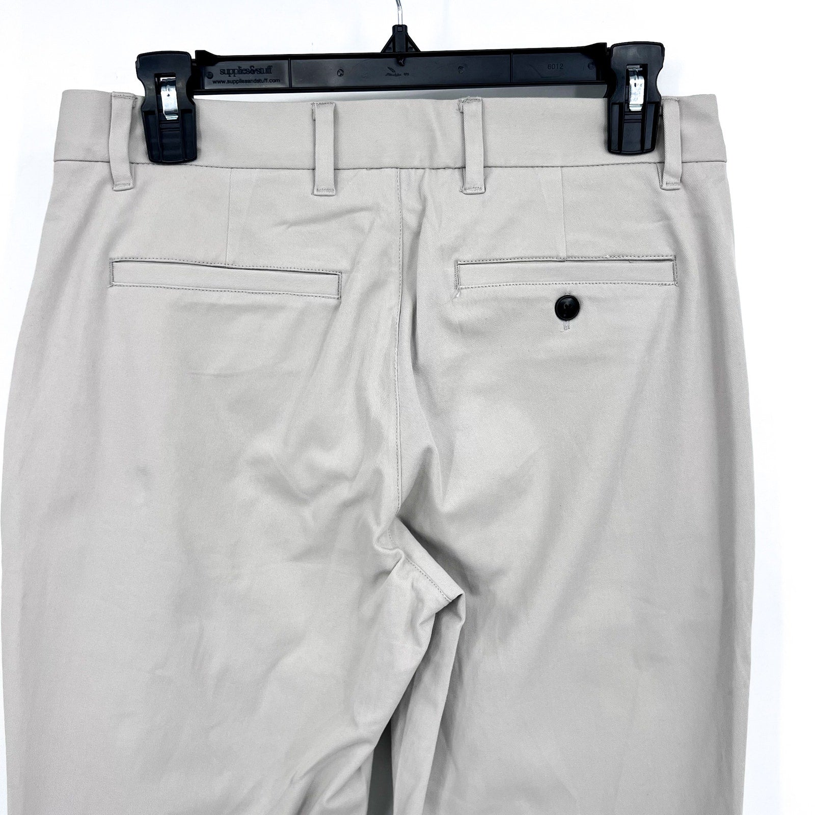EVERLANE Men's The Performance Slim Chino Pants 29x34 Stone Light Gray NWT
