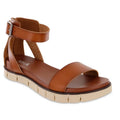 MIA Womens Emilia Sandals Size 6 Cognac Brown Flat NWOB