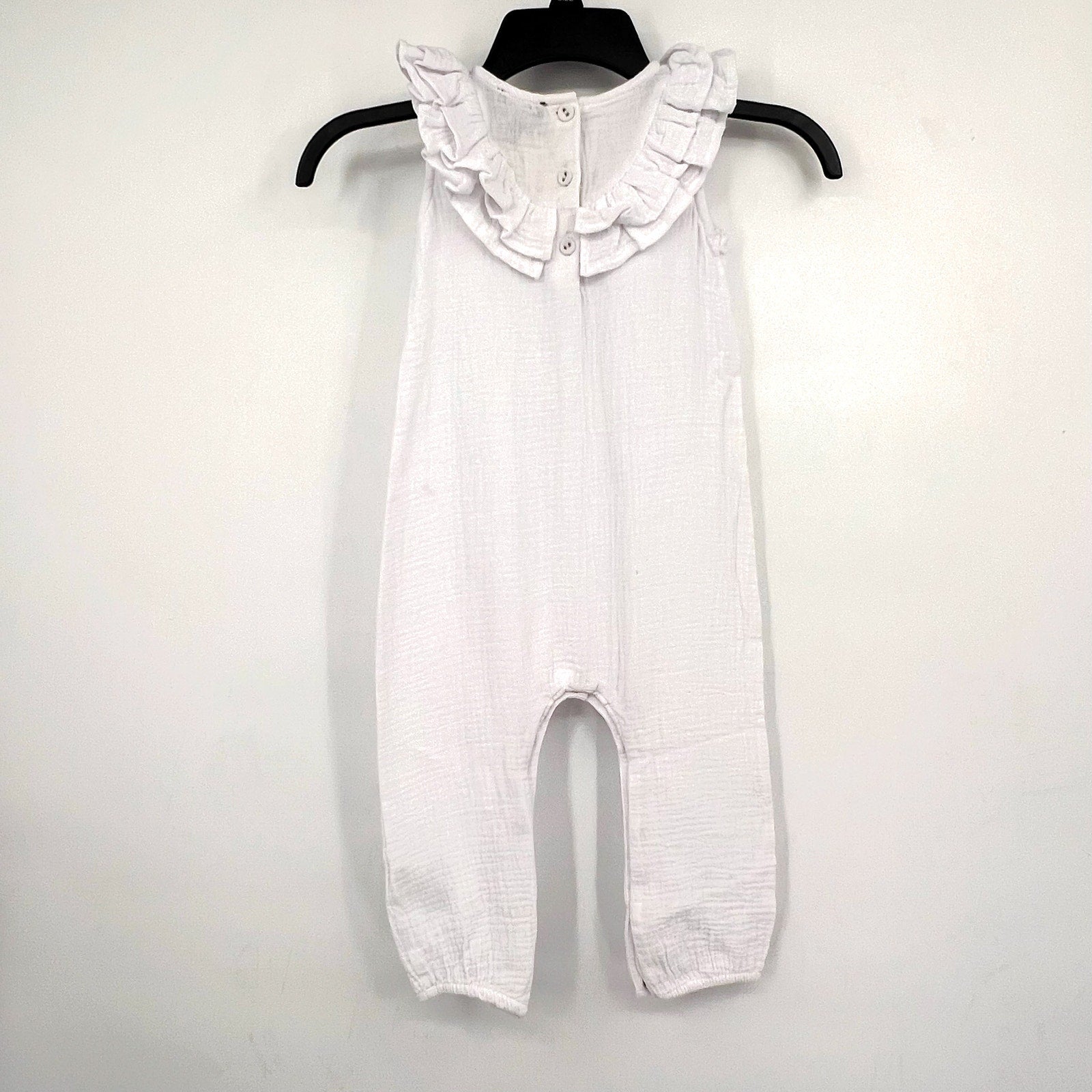 BARDOT JUNIOR Baby Peggy Ruffle Romper 18-24 Months White Ivory Sleeveless NWT