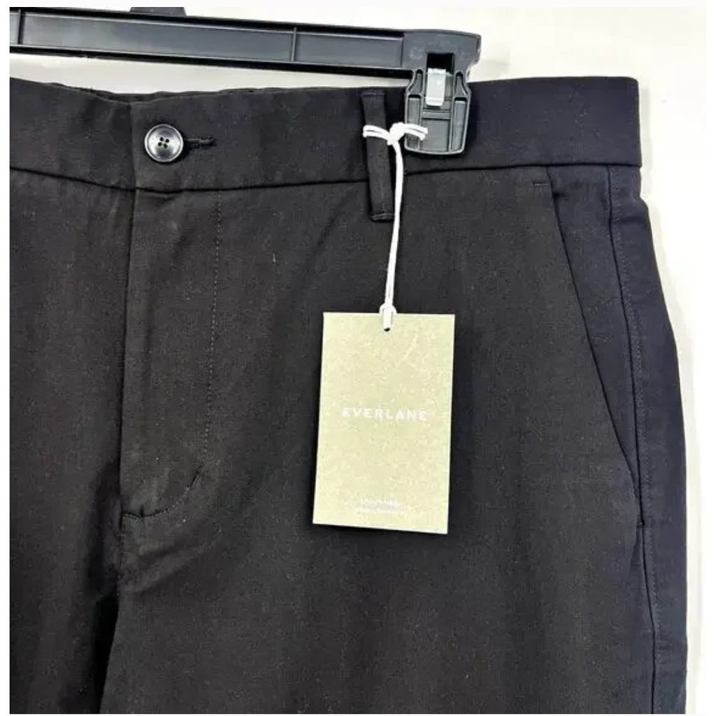 EVERLANE Uniform Mens Performance Chino Pants 28x30 Black Athletic Fit NWT