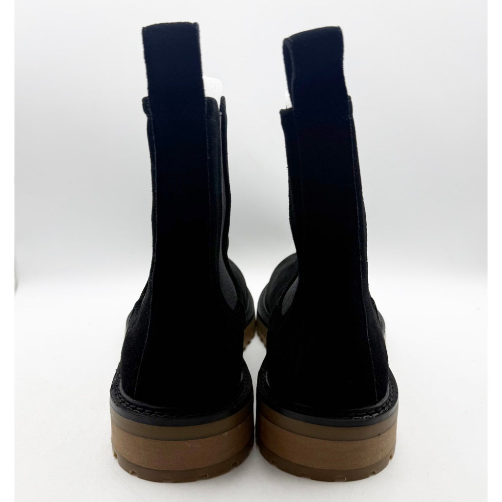 Saint Morta Mens Chunky Chelsea Boots Size 10 EU 44 Black Suede Gum NIB