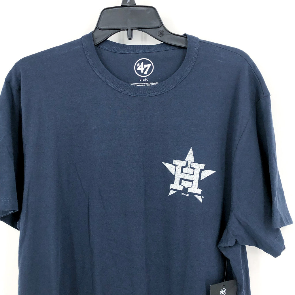 47 BRAND Men's Houston Astros T-Shirt Large Atlas Blue Short Sleeve NWT