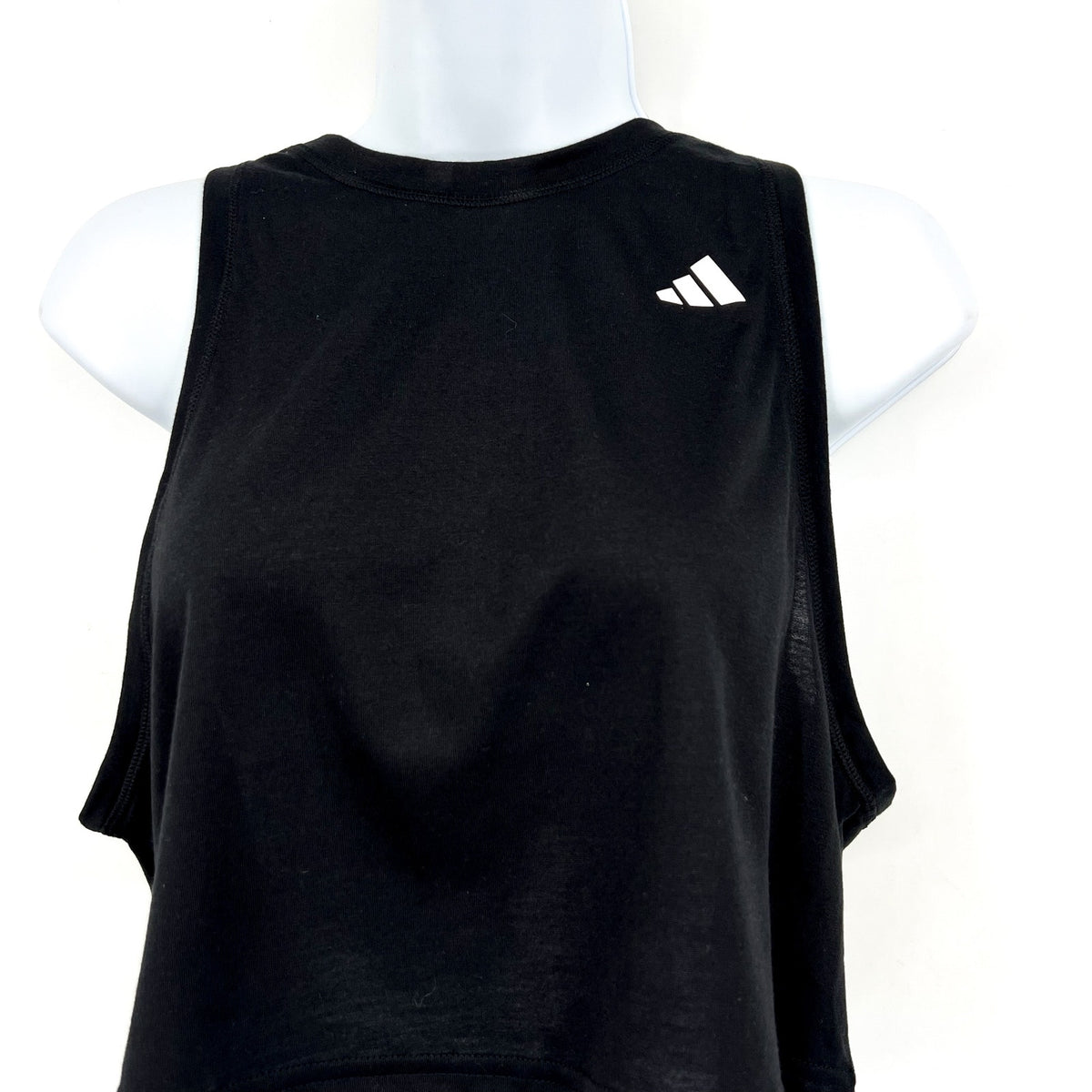 ADIDAS Womens Train Essentials Boxy Workout Tank Top Medium Black White NWT