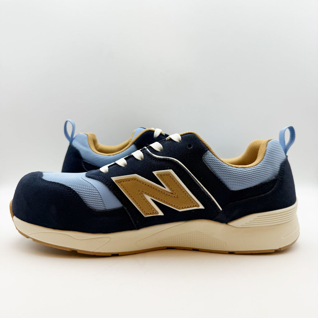 New Balance Mens Work Safety Elite Lite Shoe US 8.5 Light Blue Navy Comp Toe NIB