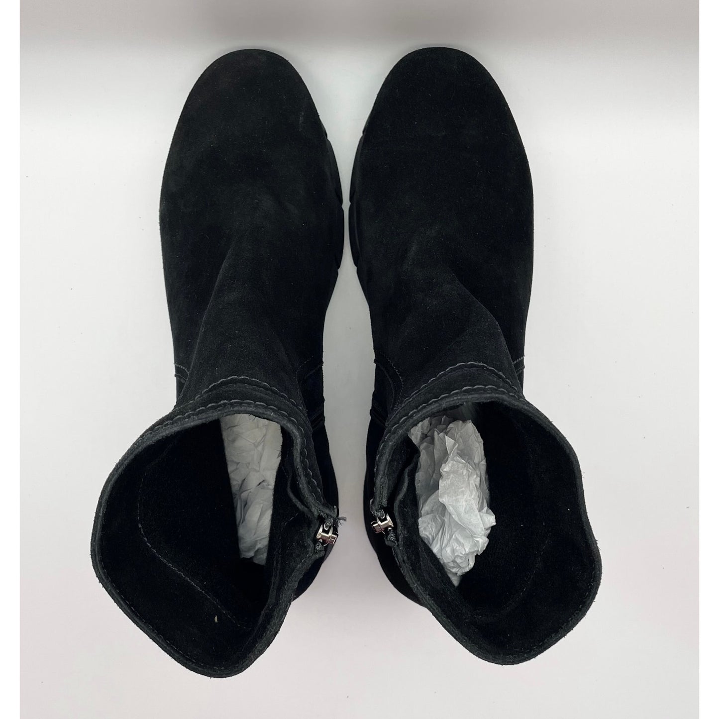 La Canadienne Womens Nadia Ankle Bootie US 10 M Black Suede Waterproof NWOB