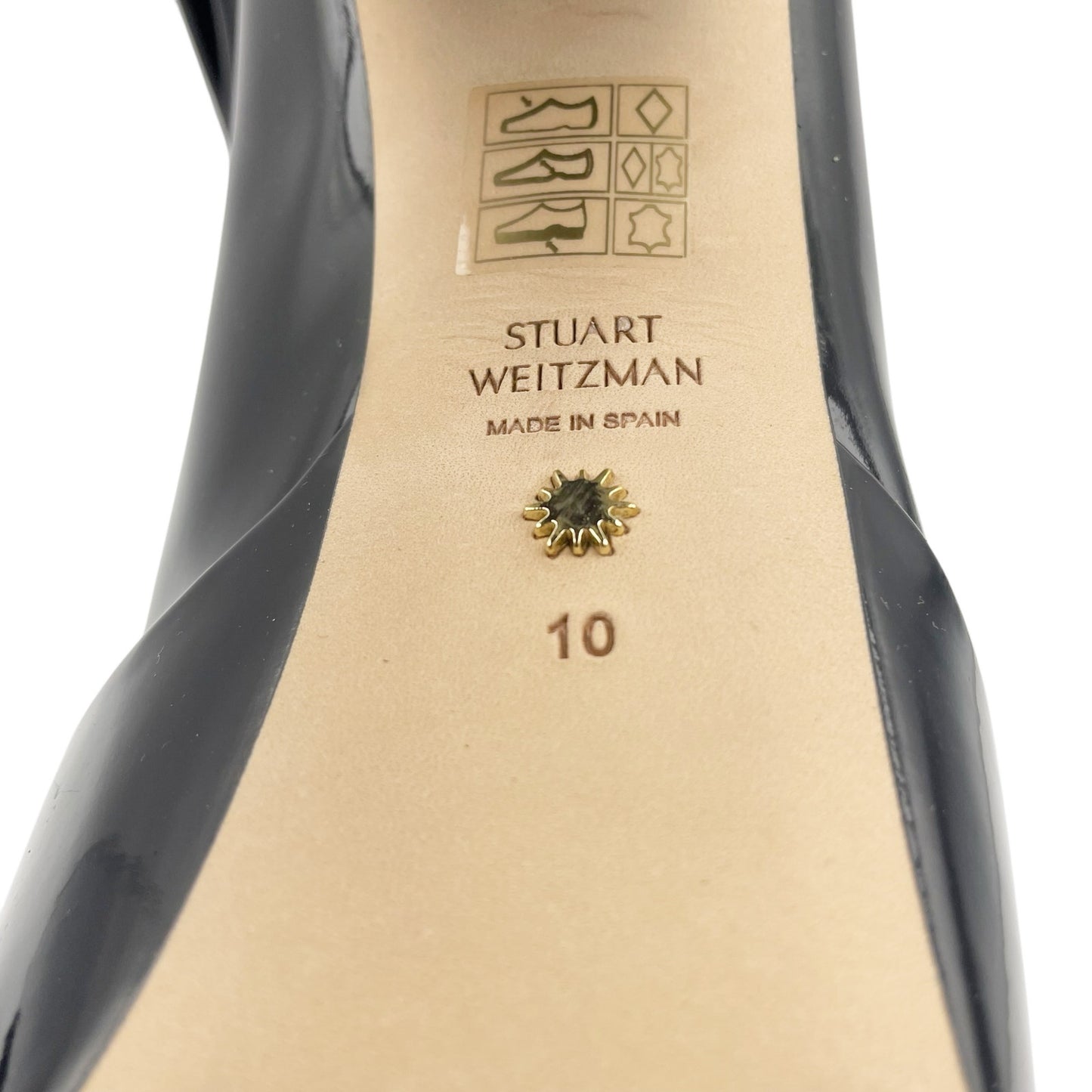 Stuart Weitzman Women's Skyhigh 145 Platform Bootie Size 10 Black