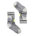 SMARTWOOL Kids' Hike Hiking Bear Crew Socks Large SIZE 3-6 Grey NWT