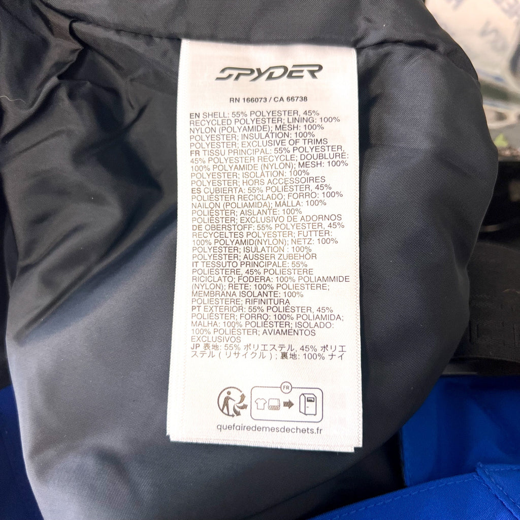 SPYDER Men's Boundary Insulated Snow Pants XL Aether Blue Waterproof NWOT