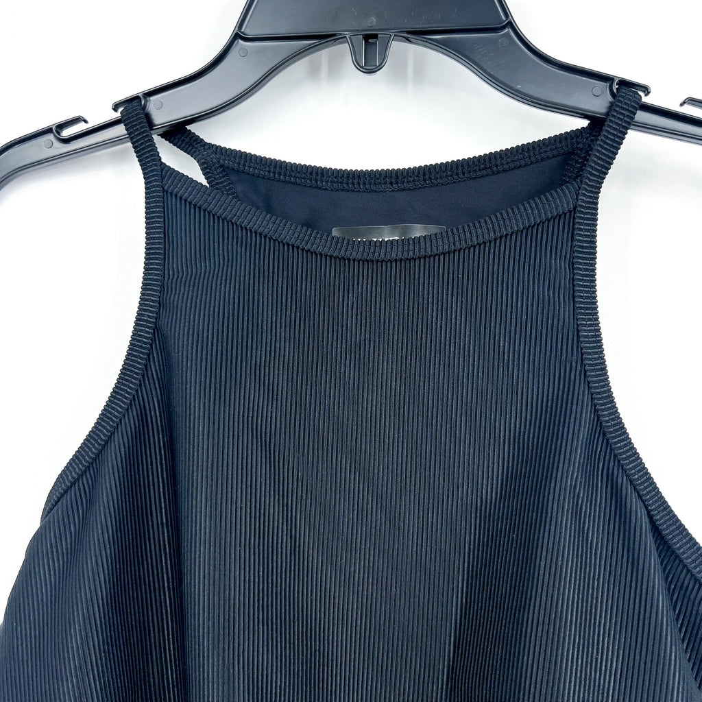BEACH RIOT Women's Anna Tank Top Medium Black Ribbed Crop NWT