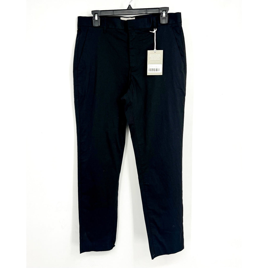 EVERLANE Mens The Air Chino Pants 30x30 Black Stretch Cotton Poplin Slim Fit NWT